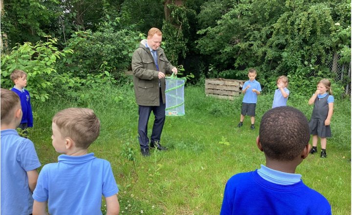 Image of Reception Children Release Butterflies 