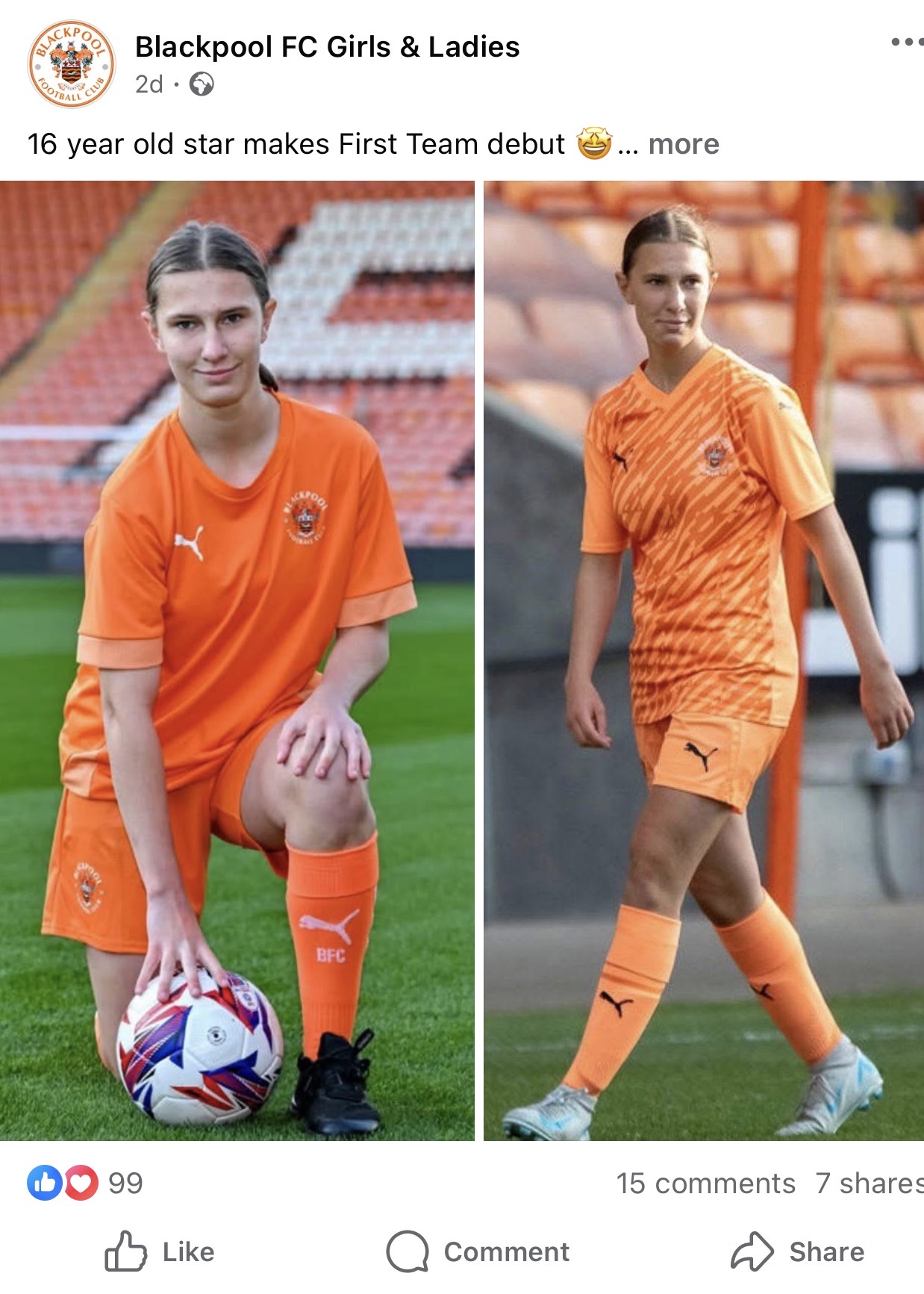 Image of Student Debut with Blackpool FC