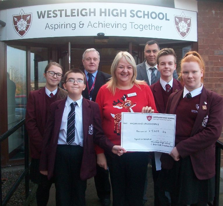 Image of Westleigh Students raise over £5,000 for Wigan & Leigh Hospice