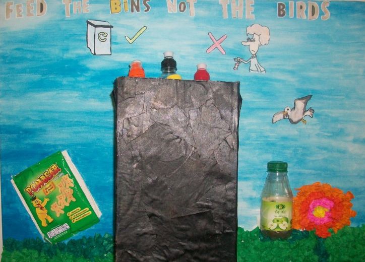 Image of Winning Litter Poster ... Feed the bins not the birds!