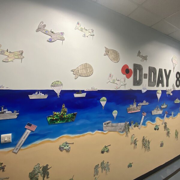 Image of Pupils create remembrance mural!