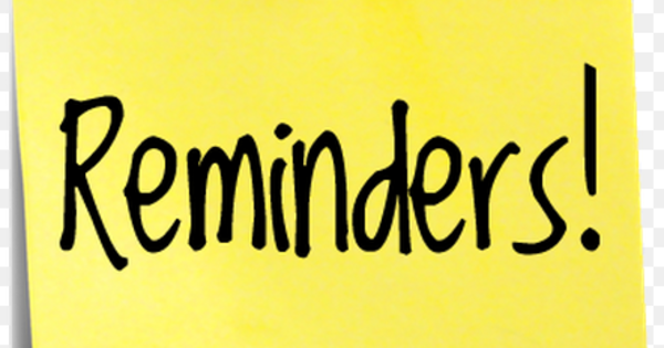 Reminders for the last week of term - December 2020 | Whitefield ...