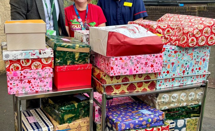 Image of Shoebox appeal success at Whitelands