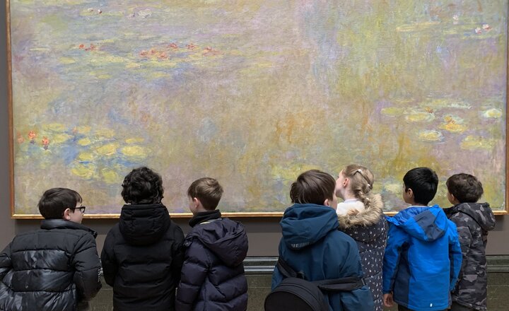 Image of Monet class visit the National Gallery