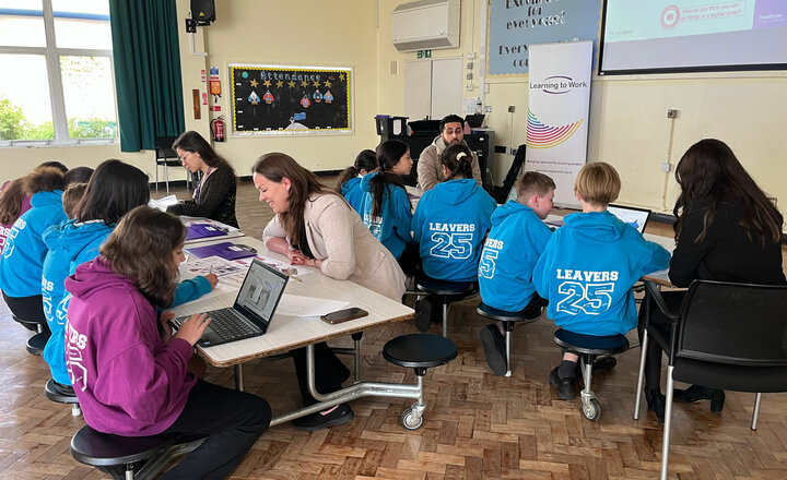 Image of Y6 visit from Heathrow Young Explorers