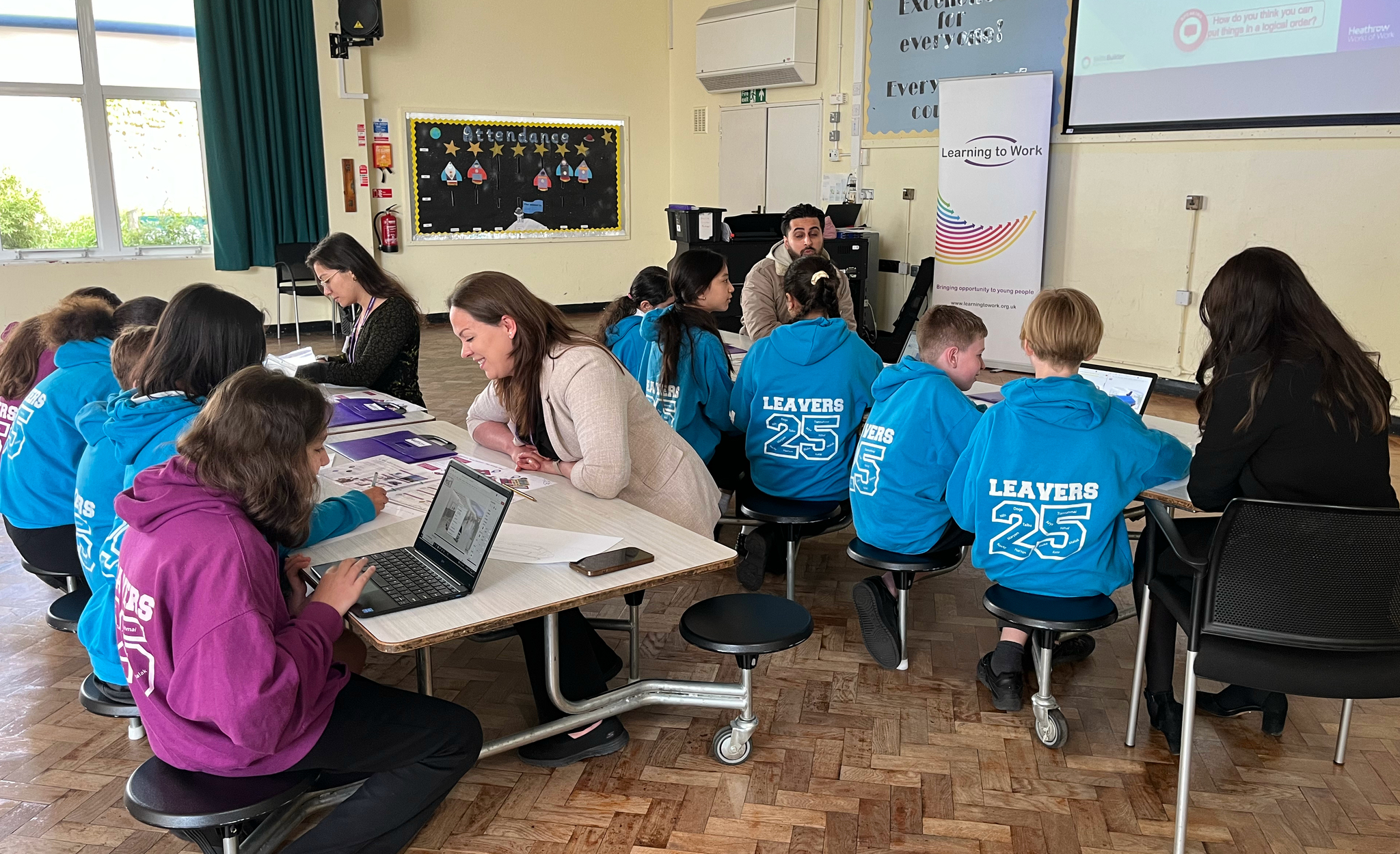 Image of Y6 visit from Heathrow Young Explorers