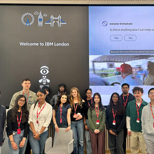 Image of Year 12 visit to IBM offices