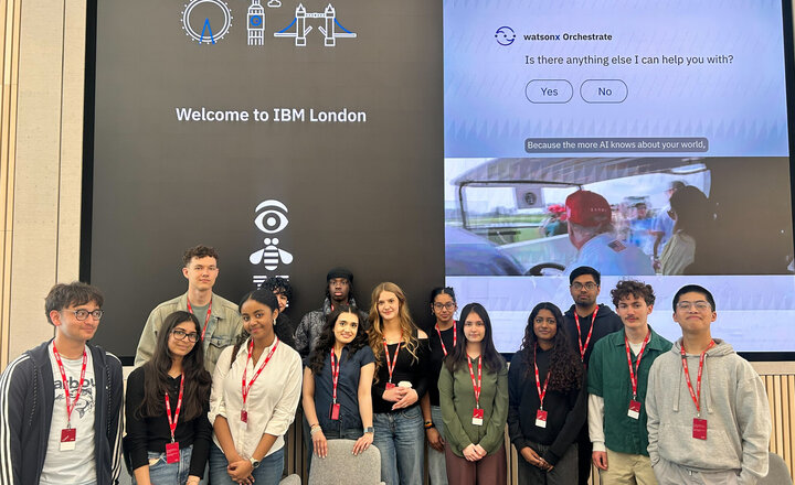 Image of Year 12 visit to IBM offices