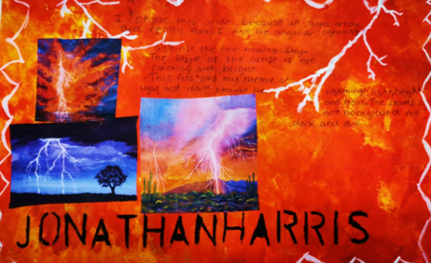 Image of KS4 Art Pupil Written Response - J Harris