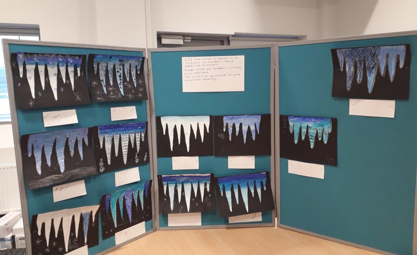 Image of Christmas Card Icicle Art Competition