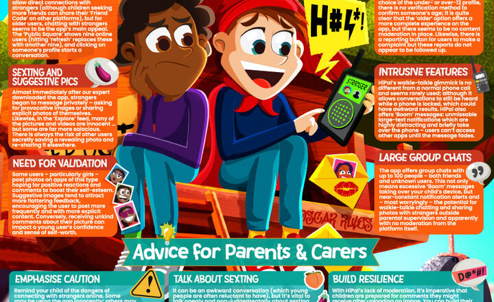 Image of HiPAL Social Media App Advice & Risks