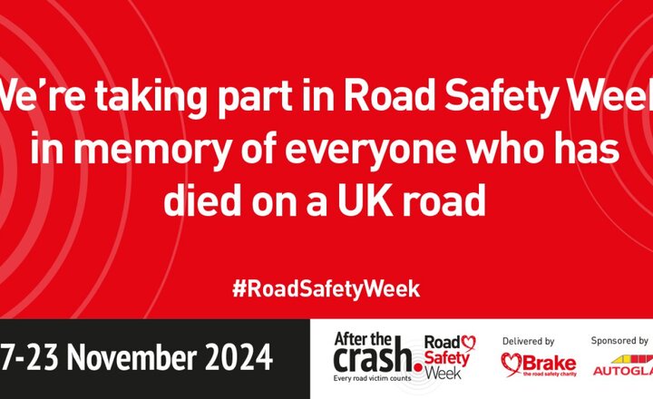 Image of Brake Road Safety Week 17th to 23rd November 2024