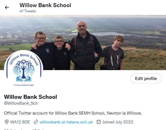 Image of Willow Bank School New Twitter Feed