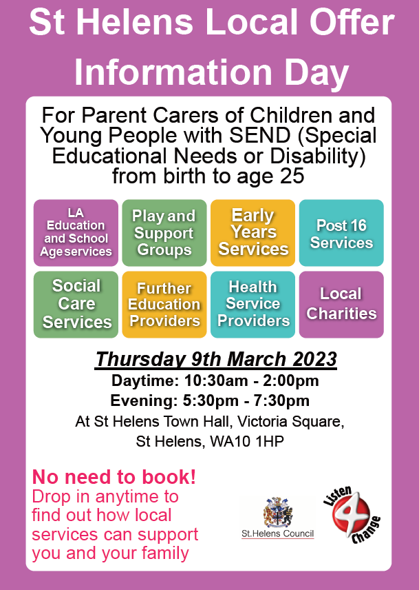 Image of Information Day for Parents/Carers of Children and Young People with SEND