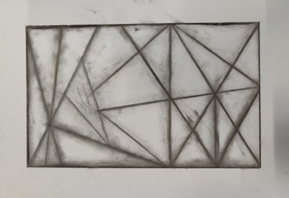 Image of Y8 Art Using Charcoal to Create Tonal Value Designs