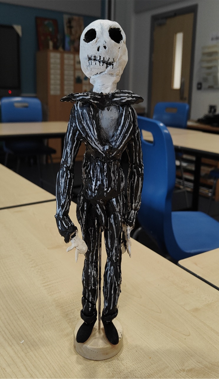 Image of Y9 Pupil Exploring Tim Burton