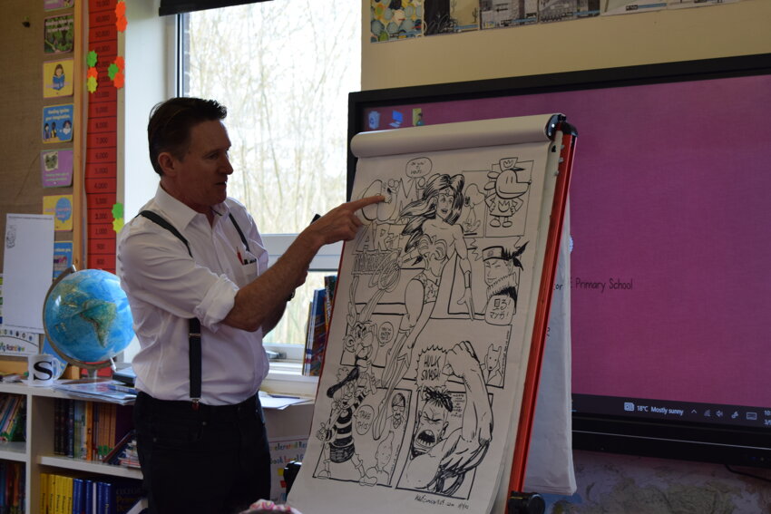 Image of Class 2's Comic Masterclass with Kev F Sutherland