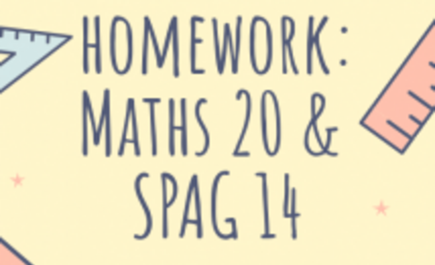 Image of This week’s homework