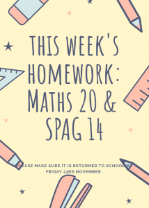 Image of This week’s homework