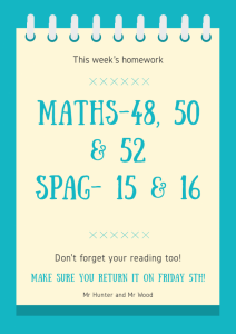 Image of This week’s homework