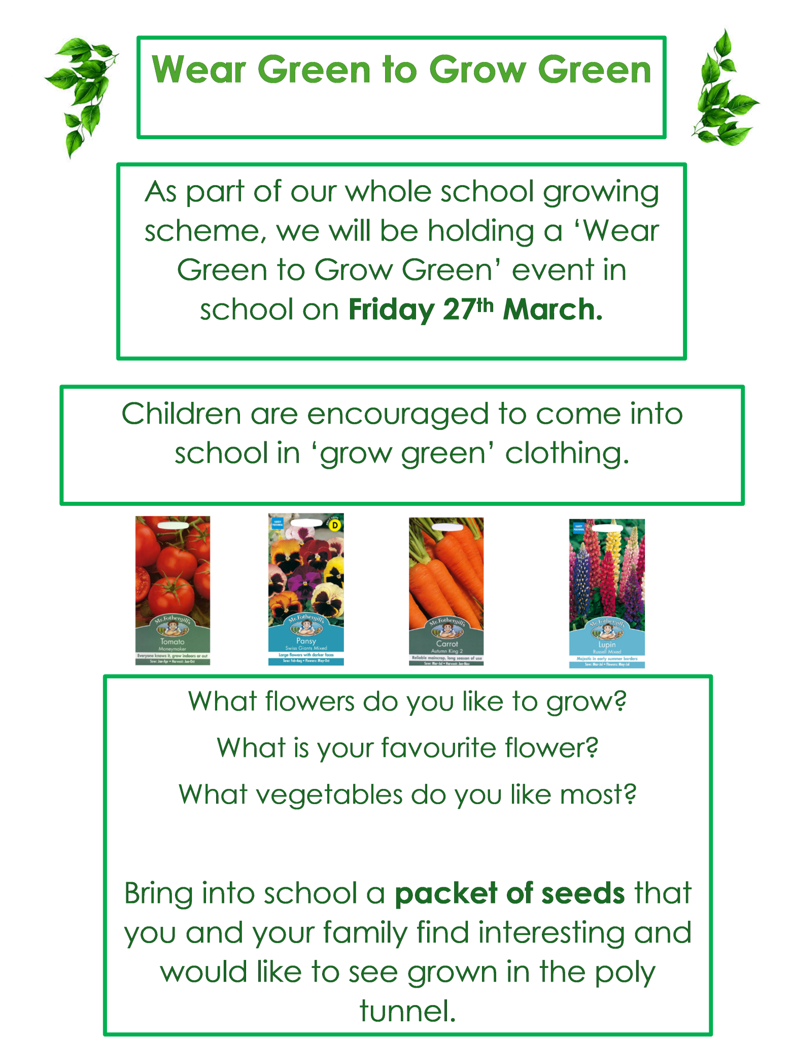 Image of Wear Green to Grow Green