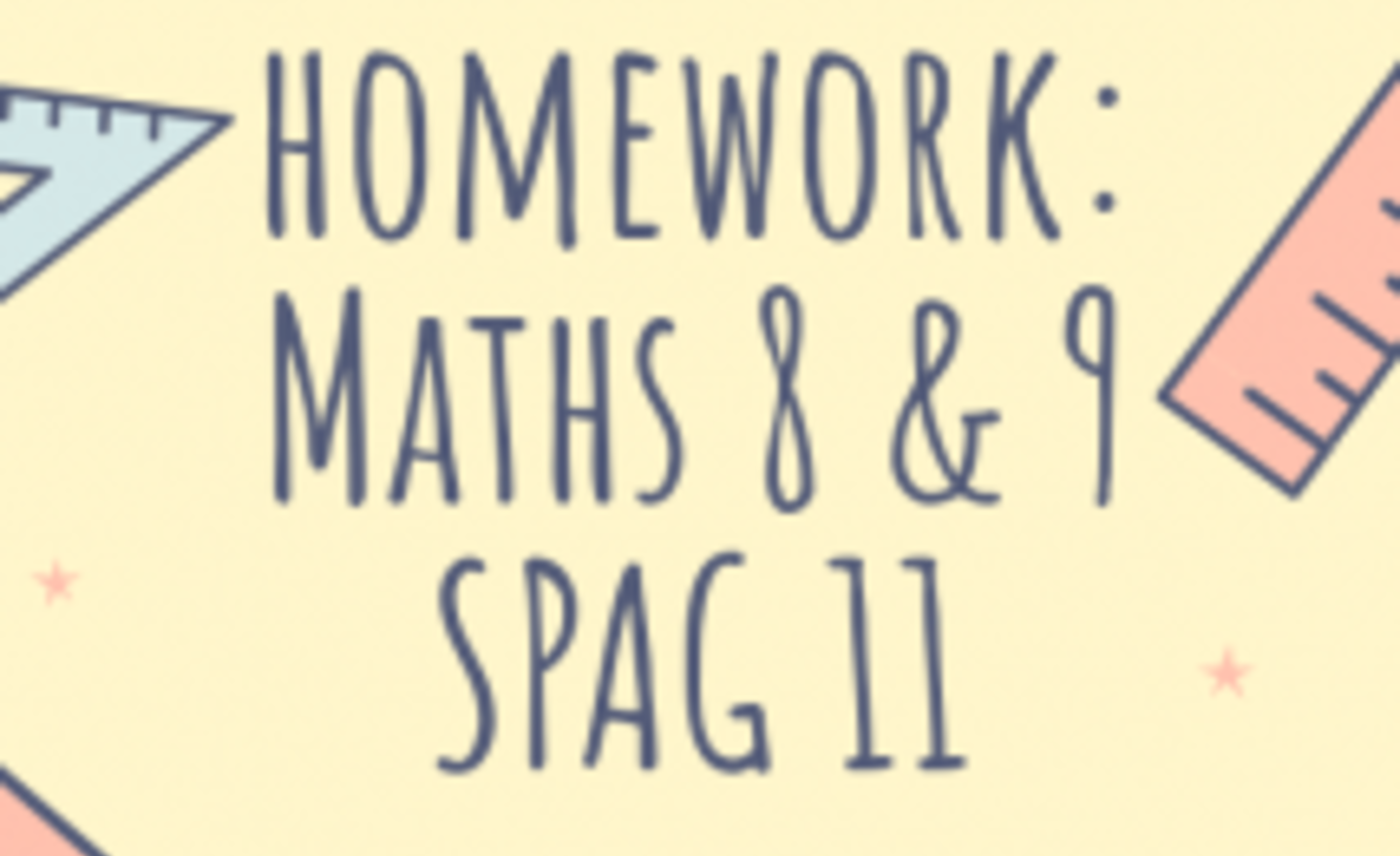 Image of Homework – 28th September