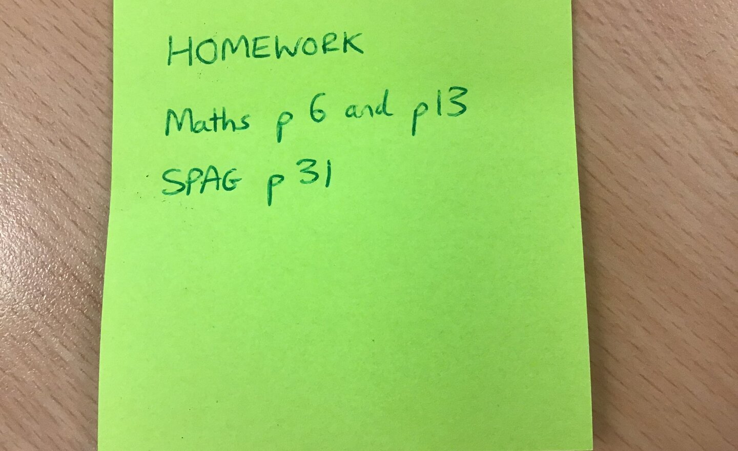 Image of Homework